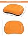 MARCHWAY Ultralight Compact Inflatable Camping Pillow, Soft Compressible Portable Travel Air Pillow for Outdoor Camp, Sport, Hiking, Backpacking Night Sleep and Car Airplane Lumbar Support (Orange)