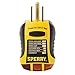 Sperry Instruments GFI6302 GFCI Outlet / Receptacle Tester, Standard 120V AC Outlets, 7 Visual Indication / Wiring Legend, Home & Professional Use, Yellow & Black primary