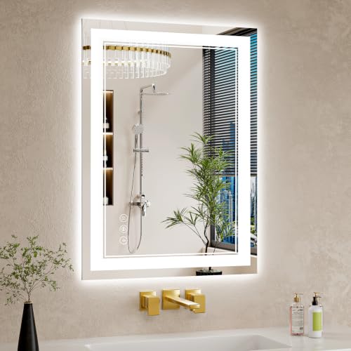 WISSMIELS LED Bathroom Mirror 22x30