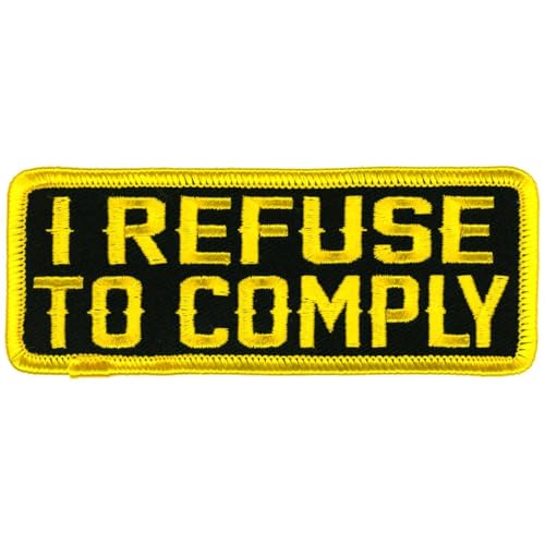 Milwaukee Leather 4" Refuse to Comply - 4W X 2H