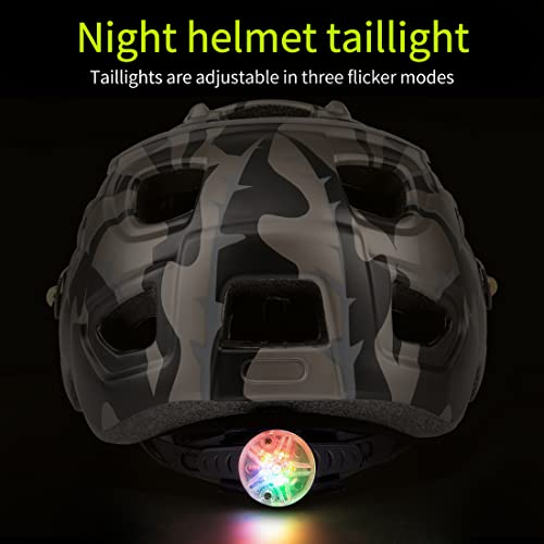 Retrospec Lennon Bike Helmet With LED Safety Light - Adjustable Dial Fit & 15 Ventilation Vents