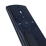 MERES Protective Case for Alexa Voice Remote Controller of Amazon Echo and Echo Dot, Hard Protection Cover for Echo Plus Voice Remote with Hand Strap, Precise Cutting for Amazon Logo (Glossy Black)