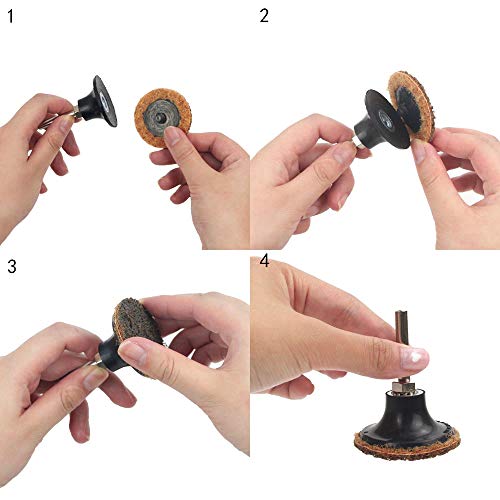 Coceca 2 inch Roloc Quick Change Discs 36Pcs Sanding Discs, Surface Conditioning Discs - Thumbnail 5