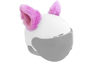 TSANGBABY Cat Ears for Helmet Plush Ears Adhesive Helmet Accessory for Bicycle Motorcycle Smooth Surfaces Helmet Decor