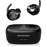 Wireless Earbuds,Bluetooth Headphones 5.0 Deep Bass HiFi Stereo Sound Earphones 16H Playtime with Charging Case and Built in Mic for Sports Running (Black)