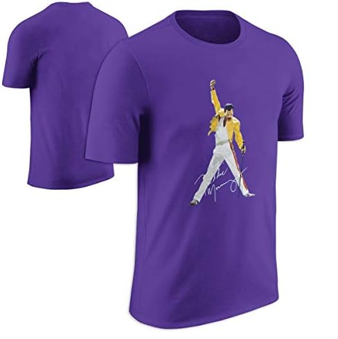 WPAD Men's Queen Band Freddie Mercury Autograph Sign T-shirt