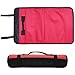WILNARA 37 Pockets Tool Roll Pouch Bag -Waterproof Wrench Storage Roll Up Organizer Bag for Electrician and Garden (Red)