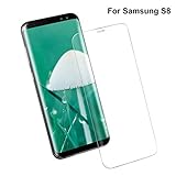 Woitech Samsung S8 Screen Protector, Anti-Dust, Bubble-Free, Full Coverage Tempered Glass for Samsung Galaxy S8 (Transparent, 5.8in)