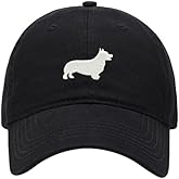Baseball Cap Men Welsh Corgi Embroidered Washed Cotton Dog Hat Baseball Caps