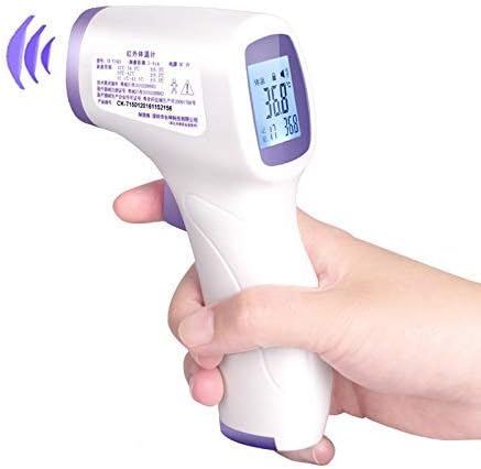 Infrared Forehead Thermometer, Accurate Digital Non-Contact Laser Thermometer Temperature Gun Portable Body Basal Thermometer Gun with LCD Display for Infants and Adults,Baby (Fast Delivery)