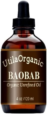 Premium Quality Pure Baobab Oil 4 oz, Unrefined Cold Pressed, For Hair, Lip, and skin