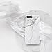 ooooops for 8 Plus Case, 7 Plus Case, White & Grey Marble Pattern Design, Slim Fit Clear Bumper Soft TPU Full-Body Protective Cover Case for 7/8 Plus 5.5'' (White Marble)