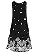 ROMWE Women's Summer Sundress Floral Printed Sleeveless Casual A Line Dress Black M