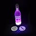 Glowseen LED Glow Wine Bottle Light Sticker Glorifier Bottle Coaster -Pink (6-Pack)