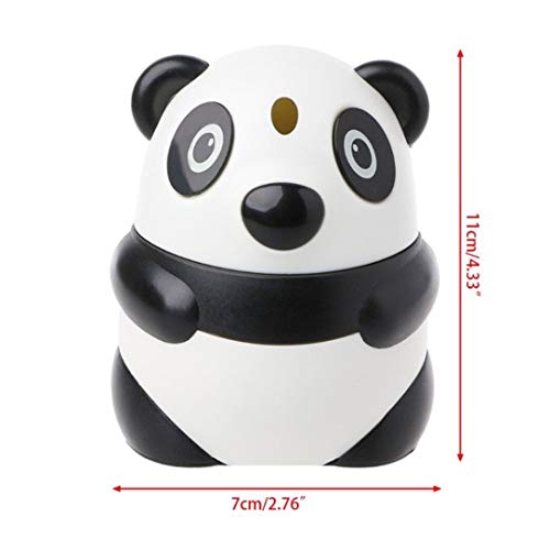 Lehao Automatic Toothpick Box Black And White Panda Creative Cartoon Panda Automatic Toothpick Holder Fruit Pick Box Dispenser