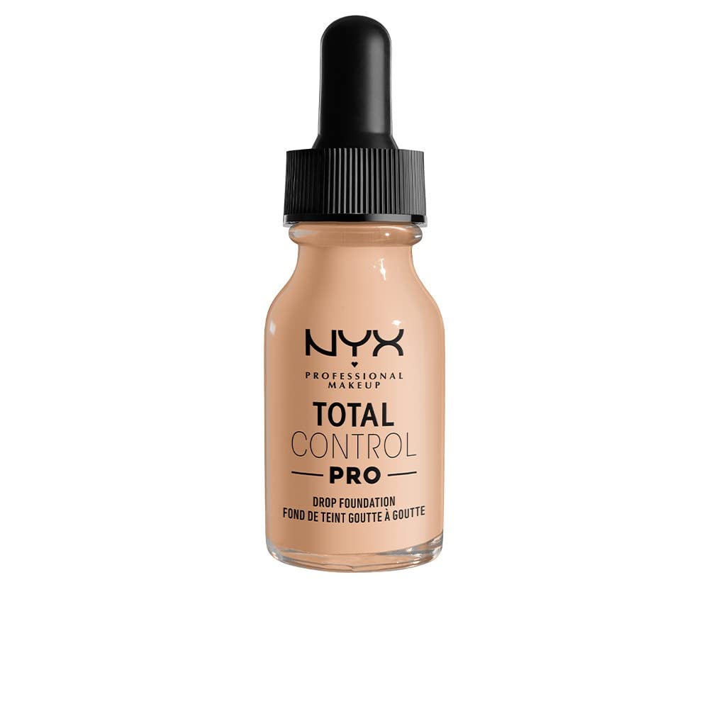 NYX Professional Makeup Total Control Pro Drop Foundation, Precise Dosage, Customised and Buildable Coverage, Vegan Formula, True-to-Skin Finish, 13 ml, Shade: Vanilla