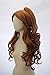 Long Brown Wavy Curly Wig for Anime Cosplay Costume Party Wigs