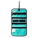 BAGSMART Hanging Travel Jewelry Roll Bag with Zippered Compartments for Earrings & Necklaces & Ring, Blue