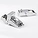 Routen Stainless Steel Hood Latches Hood Lock Catch Latches Kit for Jeep Wrangler JK 2007-2017 (Silver)