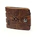 Doinshop New Fashion Mens Genuine Leather Bifold Wallet Credit Id Card Holder Slim Purse (A)
