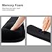 BicycleStore Keyboard Wrist Rest Pad & Mouse Wrist Rest Support Pad Set With Memory Foam for Computer Laptop Easy Typing & Pain Relief (Black)