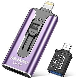 Flash Drive for iPhone 256GB, AUAMOZ USB iOS Memory