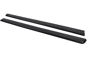 DOTCOM Truck Bed Cap Molding Rail Cover Compatible with Chevy Silverado/GMC Sierra 1999 2000 2001 2002 2003 2004 2005 2006 6.5Ft Bed Rail Caps Panel Top Protector Black 2Pcs