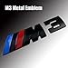 BMW M3 Black Matted Metal Chrome Emblem