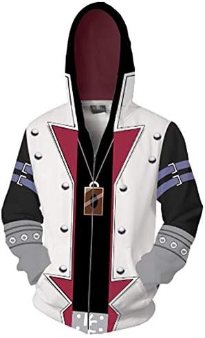 Wycdbk Unisex Hoodies 3D Yugi-Oh HD Print Sweatshirts Pullover Tops with Pockets(S-3XL) Zipper