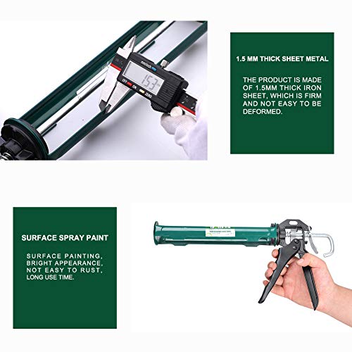 Caulk Gun, Heavy Duty Caulking Gun Revolving Frame Caulk Gun 161