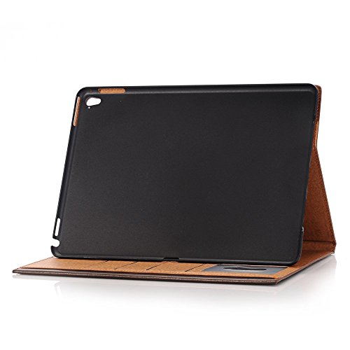 iPad Mini 4 Cover, YiMiky PU Leather Case Slim Full Body Protective Cover Ultra Slim Book Style Folio Stand with Card Slots Magnetic Smart Case Cover for 7.9 inch iPad Mini 4 - Brown