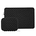 MOSISO Laptop Sleeve Compatible with 2019 2018 MacBook Air 13 inch Retina Display A1932, 13 inch MacBook Pro A2159 A1989 A1706 A1708, Diamond Foam Neoprene Bag Cover with Small Case, Black