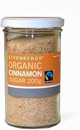 Steenbergs Organic Fairtrade Cinnamon Sugar 200g - Pack of 6
