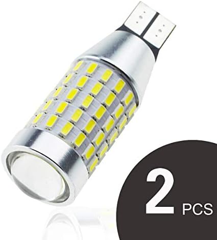 GOSMY 912 921 LED Bulb for Backup Light Reverse Lights High Power 4014 54-SMD Chipsets Error Free T15 906 922 W16W Bulbs 12V-24V 6000K-6500K Xenon White ( Pack of 2)