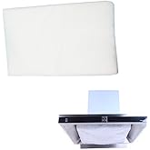 NentMent 12 Sheet Range Hood Grease Filter Cover Disposable Non-Woven Fabric Range Hood Vent Secondary Filters Sticker Oil Absorbing Paper for Kitchen Range Hood Air Filter Mesh Charcoal Carbon Combo