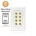 Mediabridge™ Speaker Wall Plate w/Binding Posts (4 Pair) - Free Low Voltage Metal Mounting Bracket (1-Gang) Binding Post 2-Piece Inset Wall Plate for 2 Speakers (Part# WP1-BPX4)