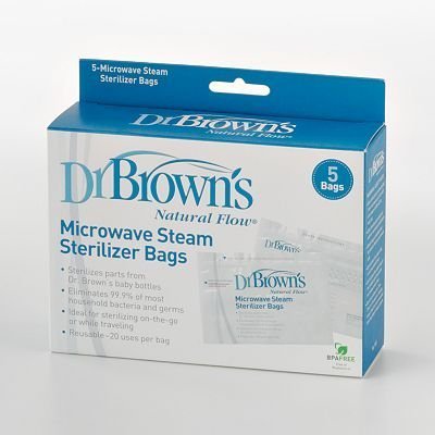 Dr. Brown's Natural Flow 5-pk. Microwave Steam Sterilizer Bags baby gift idea