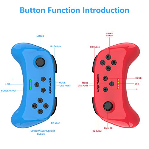 Wireless Switch Controller for Nintendo, RegeMoudal Switch JoyCon(L/R