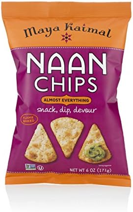 Maya Kaimal Fine Indian Foods Naan Chips, Almost Everything, 6 Ounce