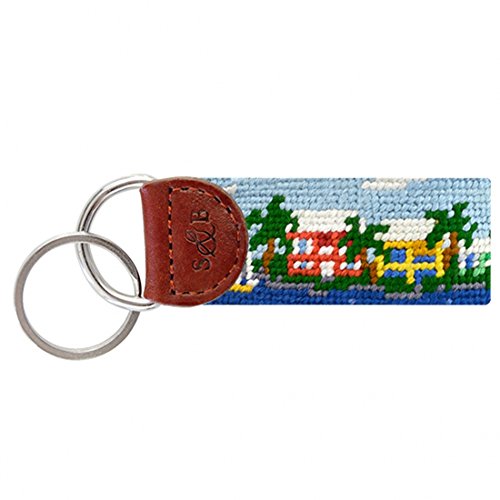 Smathers & Branson Island Time Needlepoint Key Fob