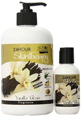 The Lotion Company24 Hour Skin Therapy Lotion, Bronzing Lotion;Full Body Moisturizer, w/ Aloe Vera, 16 oz bottle +2 oz travel size