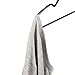 Kids Hangers Cute Childrens Hanger Space Saving Kids Metal Hanger with Plastic Coating Baby Clothes Hanger 20 Pack (Black)