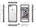 iPhone 6s Case, roocase [Glacier TOUGH] iPhone 6 (4.7) Hybrid Scratch Resistant Clear PC / TPU Armor Full Body Protection Case Cover with Built-in Screen Protector for Apple iPhone 6 / 6s (2015), Granite Black