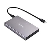 Cable Matters Premium Aluminum 10Gbps Gen 2 USB C Hard Drive Enclosure for 2.5" SSD/HDD with USB-C and USB-A Cables - Thunderbolt 3 Port Compatible for MacBook Pro, MacBook Air, and More