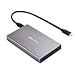Cable Matters Premium Aluminum 10Gbps Gen 2 USB C Hard Drive Enclosure for 2.5" SSD/HDD with USB-C and USB-A Cables - Thunderbolt 3 Port Compatible for MacBook Pro, MacBook Air, and More