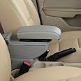 Leather Car Center Console Armrest Box for Ford Ecosport 2013 2014 2015 2016 2017 Armrests Storage Box (Grey with 7 USB Ports)