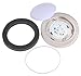 CLOUDY BAY® 7.5 inch LED Mini Flush Mount Ceiling Light 3000K Warm White Dimmable 12W 840lm -100W Incandescent Fixture Equivalent, Bathroom Hallway Stairway Lighting, Brushed Nickel Finish
