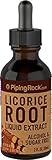 Piping Rock Licorice Root Liquid Extract 2 fl oz (59 mL) Dropper Bottle Alcohol & Sugar Free