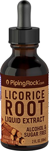 Piping Rock Licorice Root Liquid Extract 2 fl oz (59 mL) Dropper Bottle Alcohol & Sugar Free Piping Rock Licorice Root Liquid Extract 2 fl oz (59 mL) Dropper Bottle Alcohol & Sugar Free