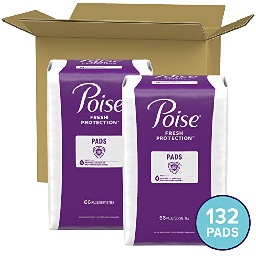 Poise Incontinence Pads & Postpartum Incontinence Pads, 4 Drop Moderate